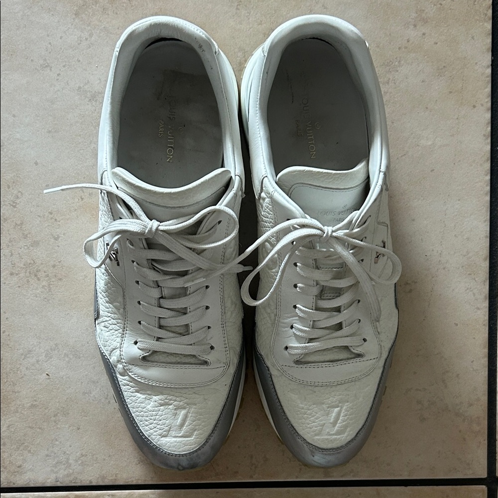Louis Vuitton White and Gray Athletic Shoes - Picture 2 of 9